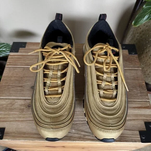 Nike Air Max 97 OG QS Metallic Gold (2017) 884421-700 Size 8.5